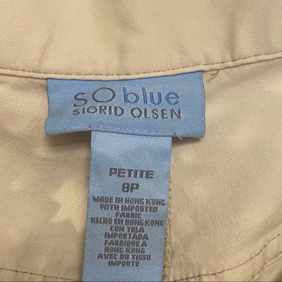 🚺🆕 SO blue Sigrid Olsen natural colored  pants - Picture 3 of 8